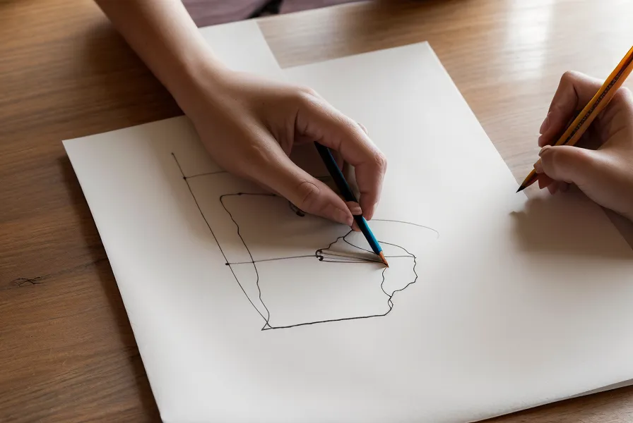 Mano de ilustradora dibujando con precisión, la misma paciencia que exige el progreso lento en calistenia