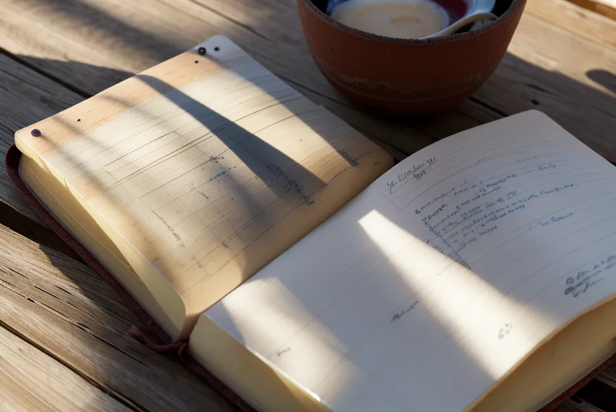 Cuaderno de progresión en calistenia con anotaciones manuscritas de un curso de calistenia para principiantes en casa