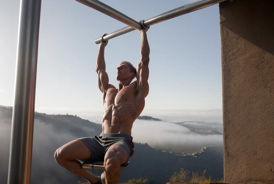 Musculatura de la espalda alta activa durante un ejercicio de retracción escapular, rutina de calistenia para principiantes y prevención de lesiones