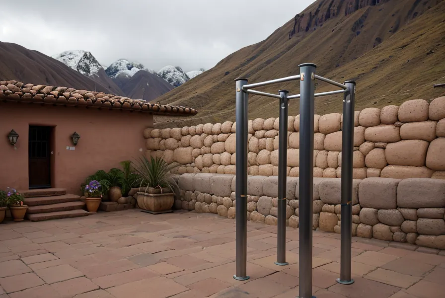 Lluvia sobre tejados de arcilla en Cusco, telón de fondo del entrenamiento en casa