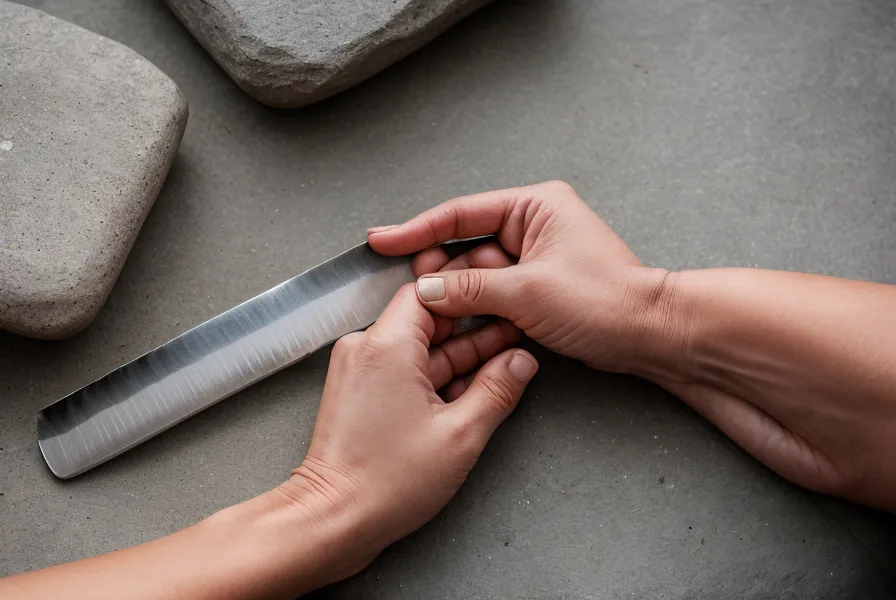 Manos sujetando una barra de dominadas fría con magnesio durante un entrenamiento de calistenia en casa